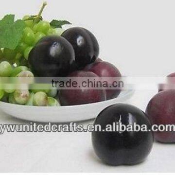 Vegetables fruit black Brin plums single fake artificial