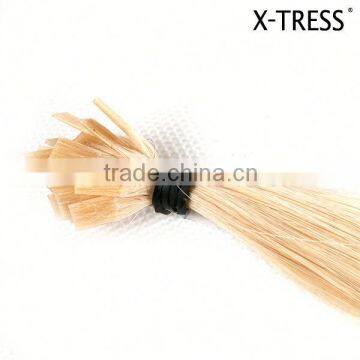 16inch 613 bleach blond color 0.5g silk straight braizilian flat pre tipped human hair extension