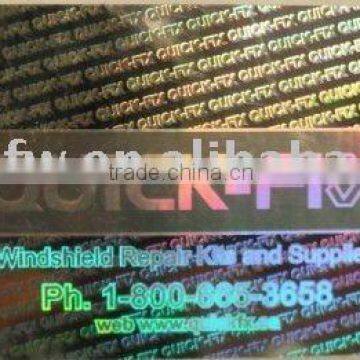 volume reflection hologram sticker