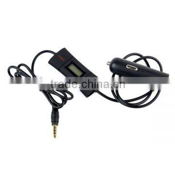 New 0.8" Screen Car 3.5 mm FM Transmitter 2-CH HiFi Automatic Search FM Transmitter for Iphone Samsung MP3 photo-4