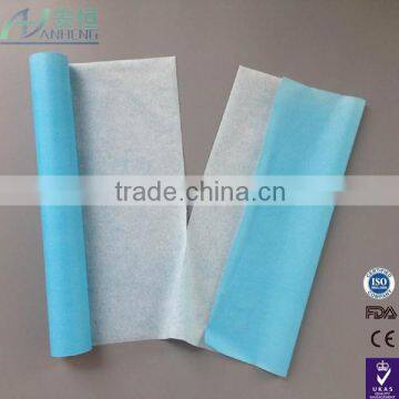 blue medical examination paper roll