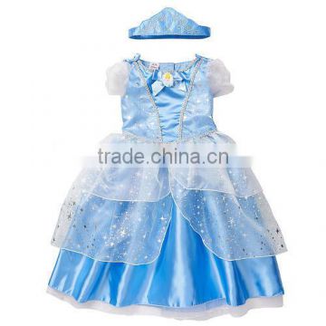 2015 fashion princess dress girls frozen elsa dress wholesale