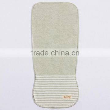 GOTS Organic 100% Cotton Baby Bibs, Baby Sweatband , Towels L.Green Stripe