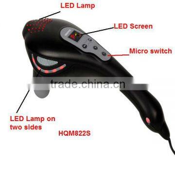 2015 hot sale swan shaped 7 speeds handheld back electronic fitness dual head massager hammer