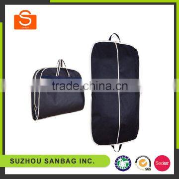 High quality pp non woven cloth garment bag wholesale, folding custom men garment suit cover bag