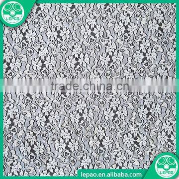 Fashion white figure Embroidery wedding dress lace fabric for women