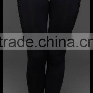 Kiteng Eye-catching and Multi-level Contrast Side Panel Detail Yoga Legging 2016 New Office In United States (USA)small Minimum photo-5