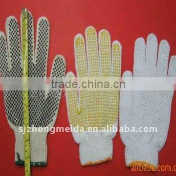 Seamless PVC Dot Cotton glove