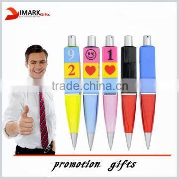 Advertising Cheap Plastic Pen Promotion for Gift funny game pen for kids