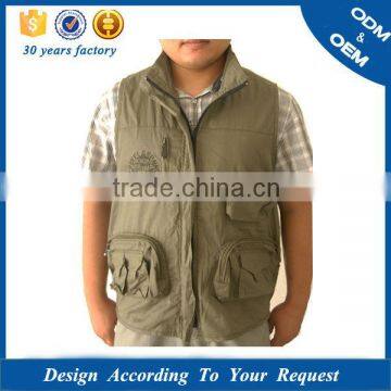 customized photograph protective waistcoat jacket with many pocket