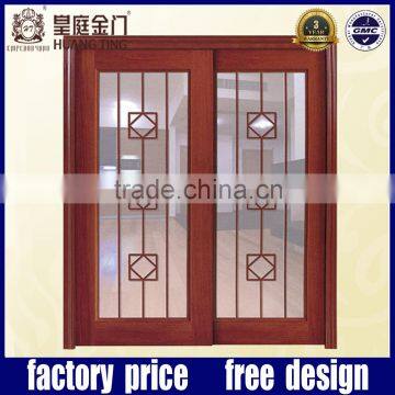 Design Customized Heatproof Interior Wooden Glass Sliding Doors photo-4