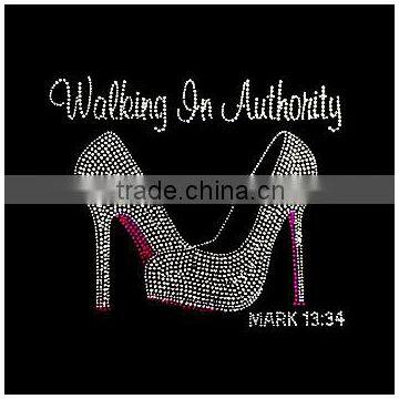 Hotfix Transfer High-Heels Rhinestone Designs Iron On Crystal Motif