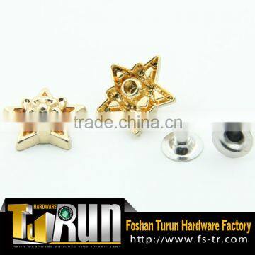 Wholesale metal star snap button rivet