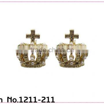 Fancy Teenagers' Crown Stud Earring
