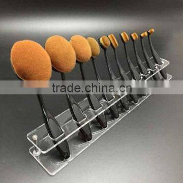 Red/white/black Acrylic Holder for Makeup Brush Tools Portable Makeup Brush Stand photo-5