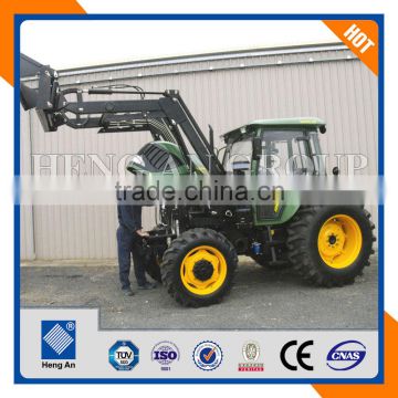 tractor with front end loader and backhoe