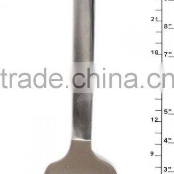 Silicone turner with stainless handle