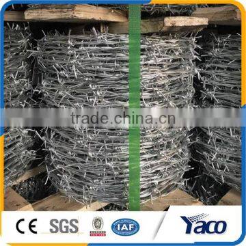 High strength long use life 1.57mm hi-tensile barbed wire price