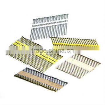 clipped head plastic polished/coated/electro galvanized framing nail