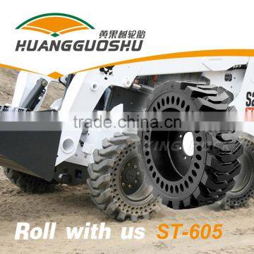 Newest design wheel loader solid tire press, forklift solid tire 5.00-8
