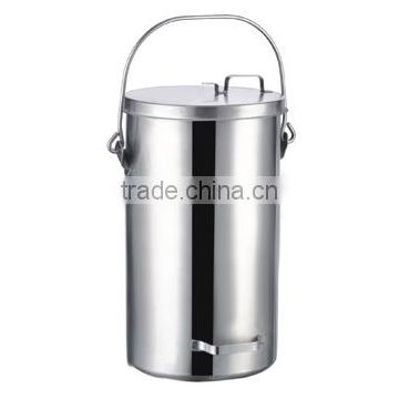 stainless steel storage container/storage bucket/milk can with handle