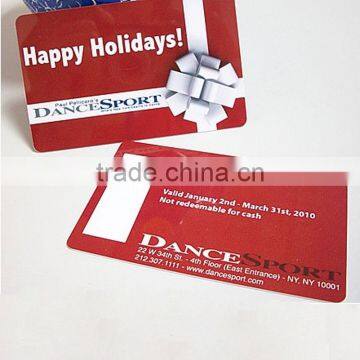 Fancy PVC Barcode Salon Gift Card