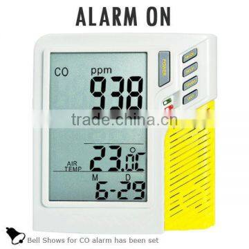 Made in Taiwan /0~999ppm Clock + 32000 Points Digital Wall Mount/Desktop Carbon Monoxide CO Sensor Data Logger Monitor photo-3