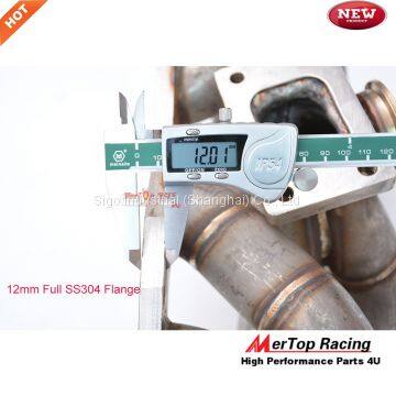 Mertop 3mm Tube Thick SS304 T3 Flange Steam Pipe for 240SX S13 S14 SR20det SR20 Top Mount Manifold+ 44mm V Band Wastegat photo-4