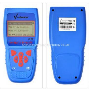 vchecker Super V-Checker V500 Vehicle Diagnostic Scanner 9-In-1 For European North American Asian Cars