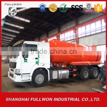 SINOTRUK 6X4 13M3-22M3 Vacuum Sewage Suction Tank Truck For Oil