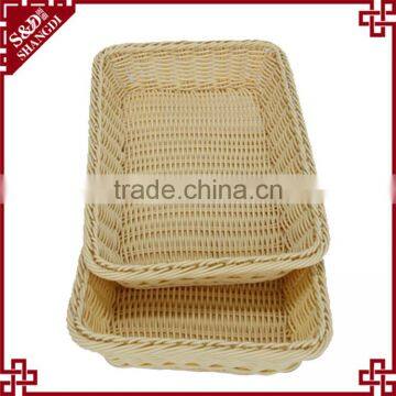 PE Rattan Crafts Supermarket Display Basket for Fruit and Vegetable photo-5