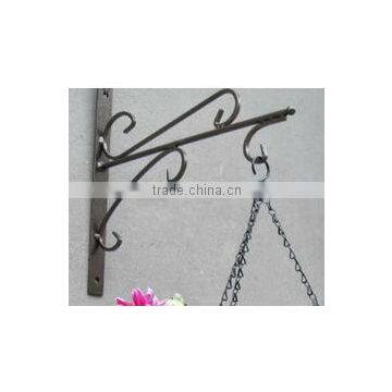 Garden Wall-Mounted Metal Hanging Flower Basket Bracket