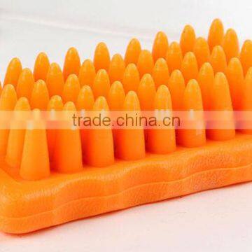 dog cat pet silicone bathing grooming cleaning brush soft durable