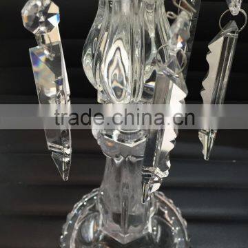 2016 New Design Crystal Candle Holder With Hangings for Wedding Centerpieces photo-2