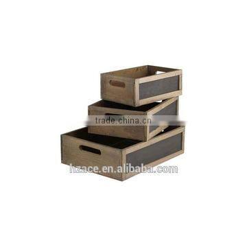 Blackboard wooden Crates