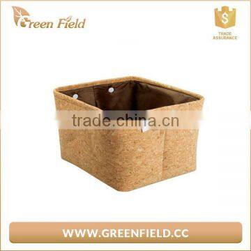 Eco-friendly Cork Baskets Household Nature Cork Bulk Storage Bag photo-2