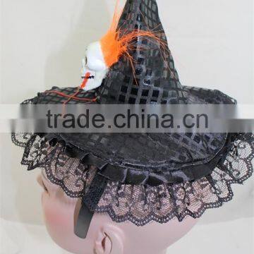 Fashion Halloween Witch Hat Headband Skull Hat Hairband photo-2