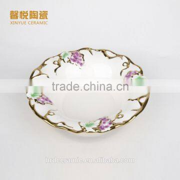 High Quality Silvery Electroplate Dish Ceramic Material