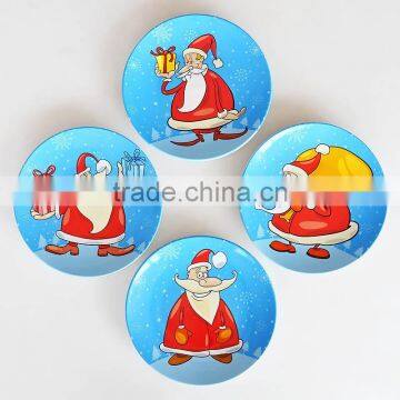 4pcs 6inch christmas porcelain plate set