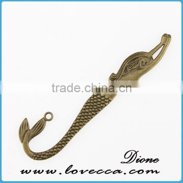 Classical antique bronze metal initial charms for garment decoration