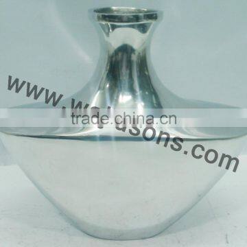 Home Decor Floor Vase , Antique Finish Vase , Tabletop Flower Vase , Metal Flower Antique Vase photo-4