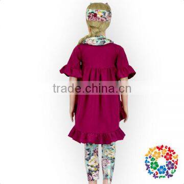 Soft Cotton Kids Girls Shirts Front Shorts Back Long Asymmetrical Unique Baby Girl Names Girls Ruffle Shirts photo-6