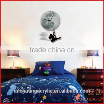 Acrylic Wall Clock Halloween Decorative Luminous Clock photo-3