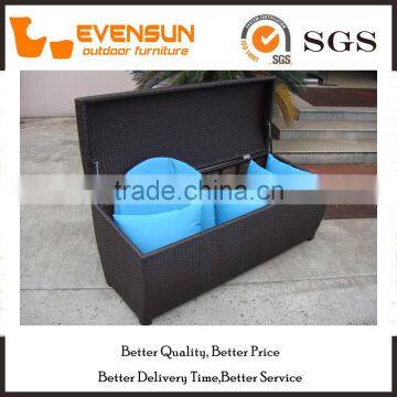 Large Long Size Wicker Storage Box Outdoor Rattan Furniture photo-4
