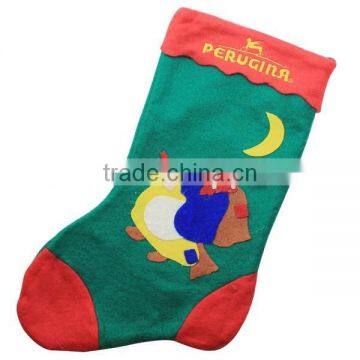 Hot best selling new products alibaba china fabric bulk handmade diy custom felt green decorative handmade christmas stockings