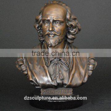 famous English writer Shakespeare bronze bust statue