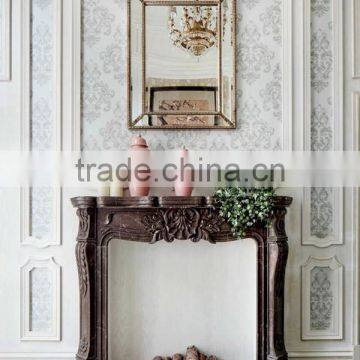 Antique Solid Wood Frame Handmade Flowers Painting photo-5
