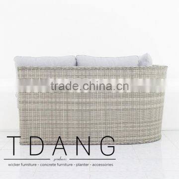 Dreux Right Hand Outdoor Bench - Vietnam Poly Rattan - Wicker Furniture photo-5