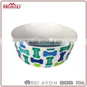 Dog Bone Printed Stackable Dog Plastic Salad Bowl 3pcs photo-4