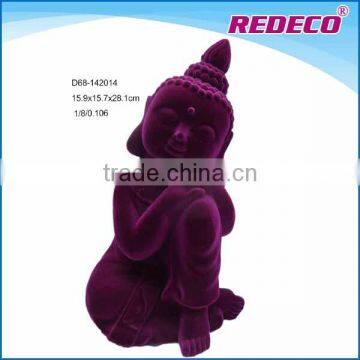 Resin flocked buddha statues for sale